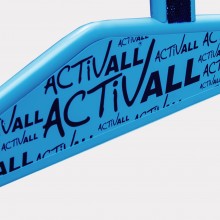 Standing Frame Activall Cross branded blue.