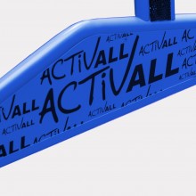 Standing Frame Activall Cross branded dark blue.