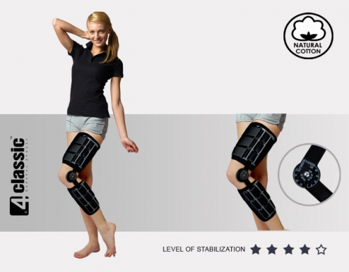 Lower limb brace with splints 1R AM-KD-AM/1R