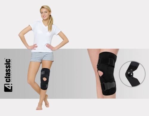 Open knee brace with two splints 1 AM-OSK-O/1