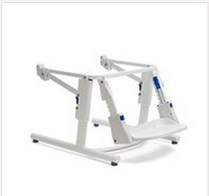 Fixed subframe with footbench for universal toilet system Rifton HTS