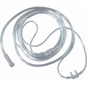 Curved nasal cannula