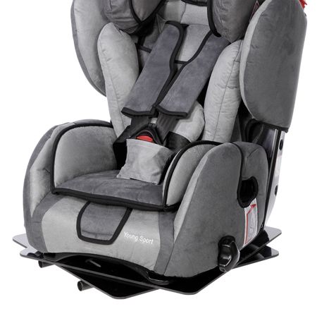 Turning plate with footrest adapter