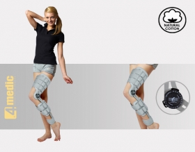 After-surgery brace of lower limb  with splints 1R, AM-KD-AM/1RE-ACL