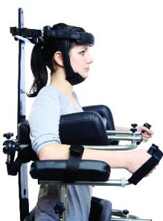 Head supporting harness for PARAMOBIL