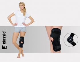 Open knee brace with two splints 1R AM-OSK-O/1R