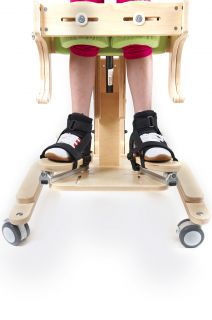 3D foot adjustment for standing frame "Cat"