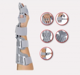 Hand and forearm support with stabilization of position AM-SDP-K-02