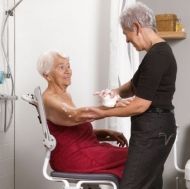 Combined bathroom/toilet chair Etak Swift Mobile